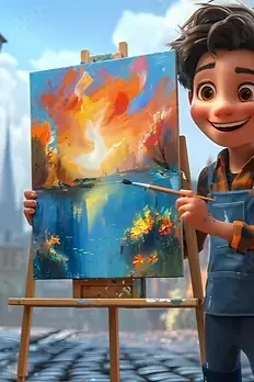 Arte ilustrativa de animação