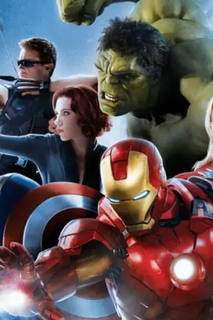 Arte ilustrativa de filme de super-heróis