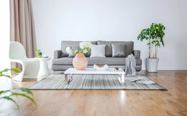 Sala de estar decorada